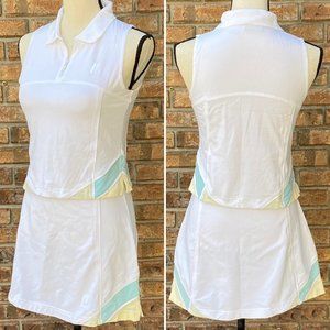Prince White and Light Blue Women's Skirt